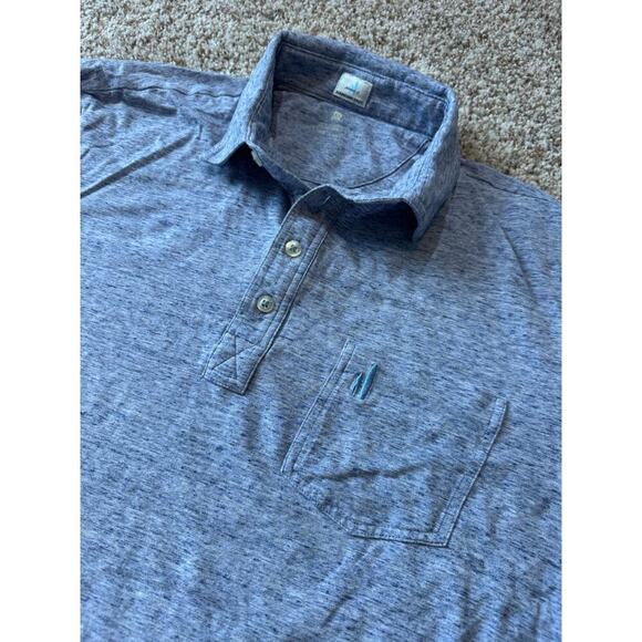 Johnnie-O Hangin' Out Short Sleeve shirt, size M, Light Blue - Picture 4 of 9